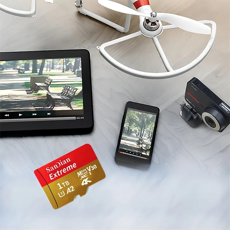 High Speed 1TB Micro SD Card 512GB 256GB 128GB For Laptop
