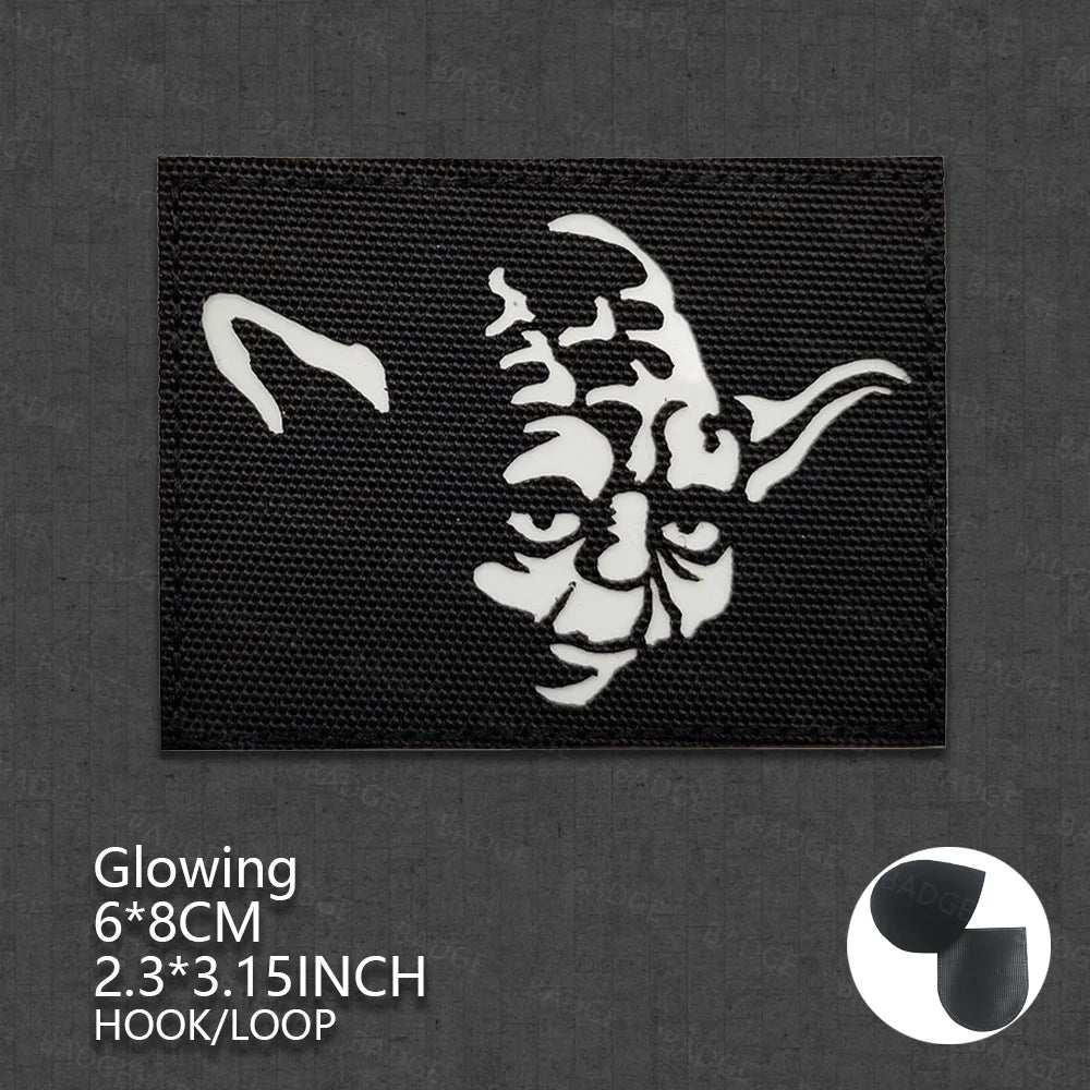 Cute Baby PVC 3D Rubber Night Vision Device Patches Badge 05 glowing