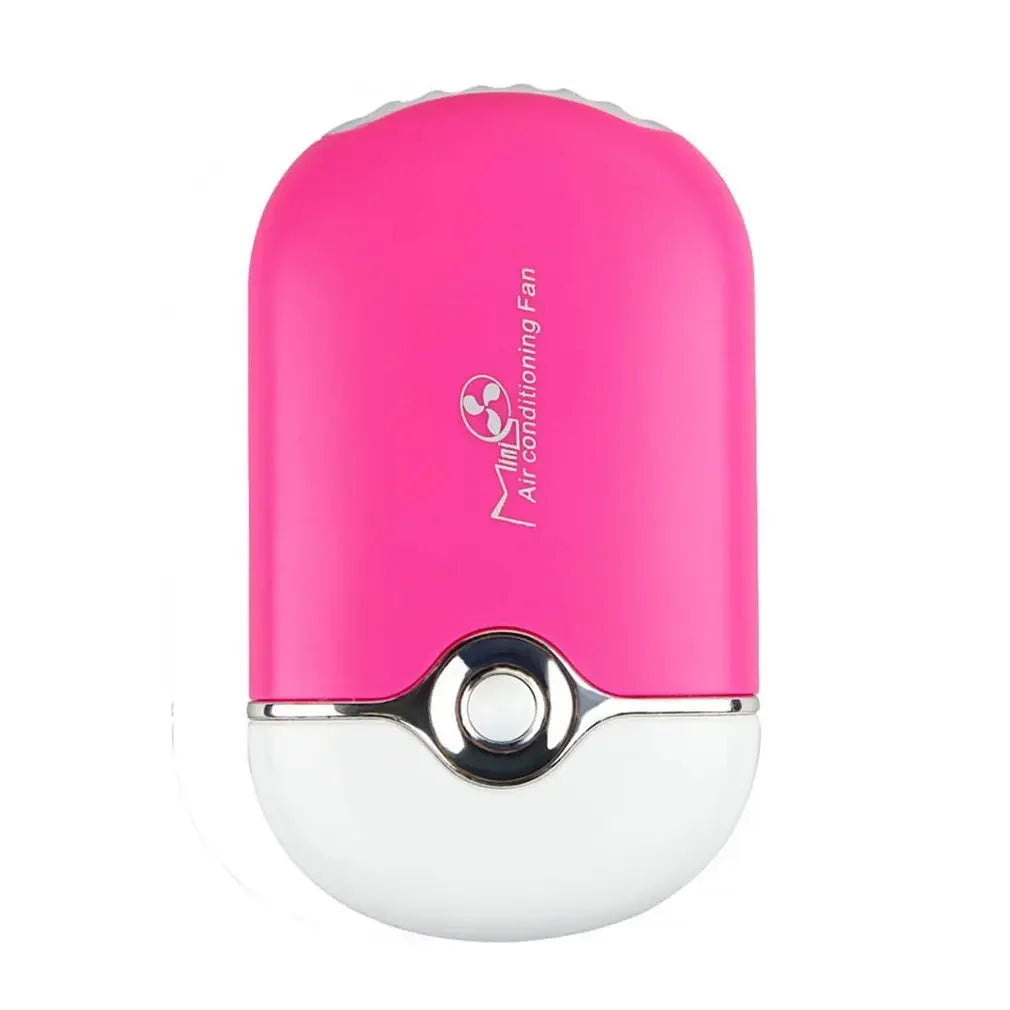 Usb Rechargeable Portable Mini Fan Bladeless Handheld Dryer Red