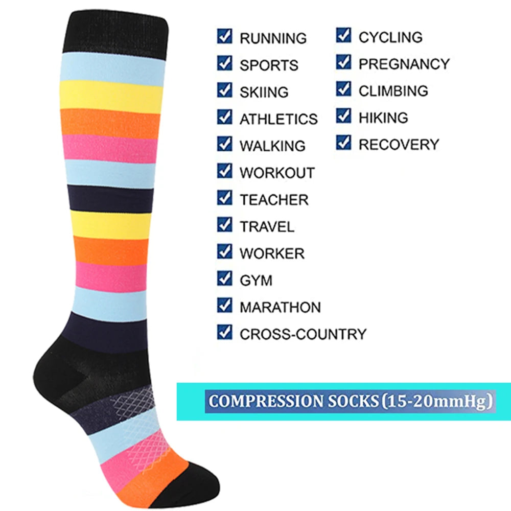 3 Pack Compression Socks For Women Improve Circulation