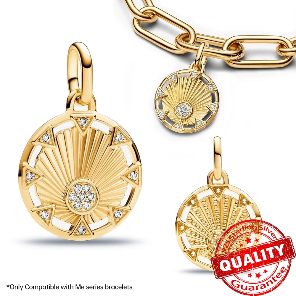 Elegant 925 Sterling Silver Ocean Themed Pendant Charm for Jewelry FCC344