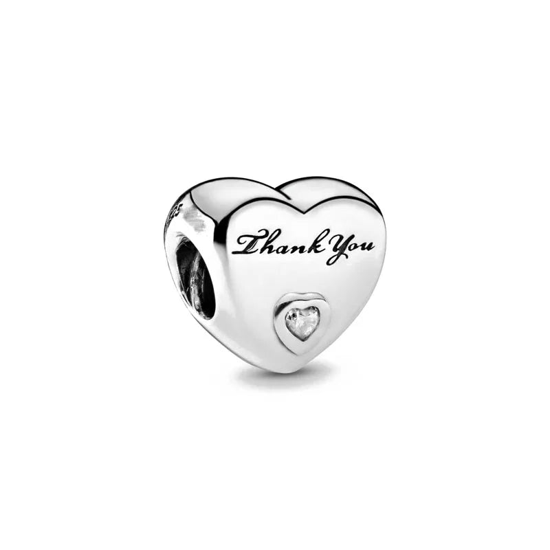 Grandma Heart Niece Family Tree Charms Bead for DIY European 925 Silver Charm Bracelet Necklace Jewelry for Women