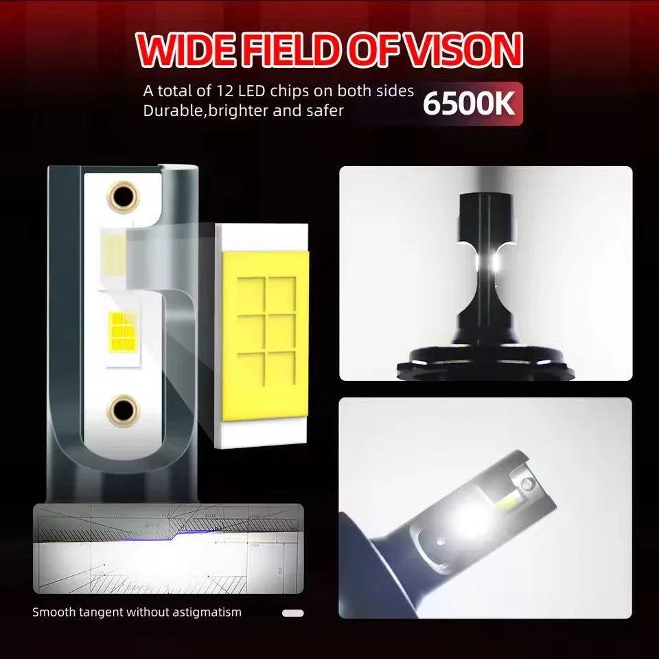 Heyword 300W 6000K LED Headlight Kit Universal Fit Car