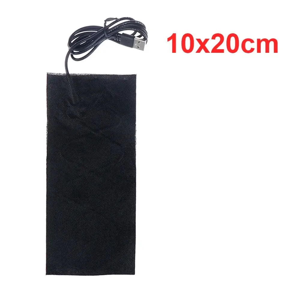 5V USB Warm Paste Pad Carbon Fiber Heating Pad Body Warmer 10cm x 20cm