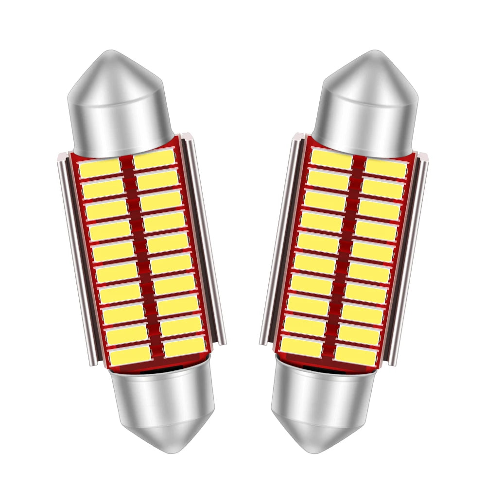 Versatile Car LED Festoon Interior Light Bulbs for Dome Map Door Courtesy License Plate Lights