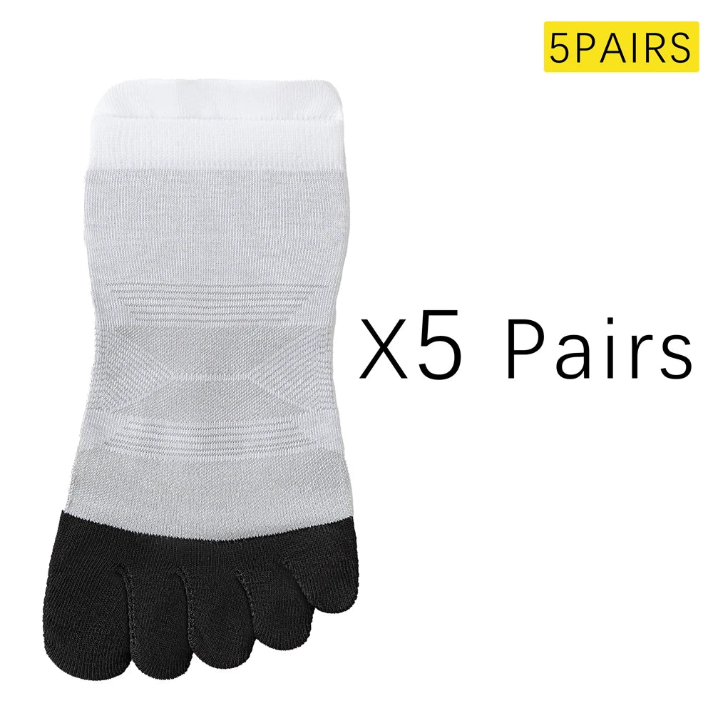 Lightweight Mens Split Toe Socks Cotton Blend Arch Support