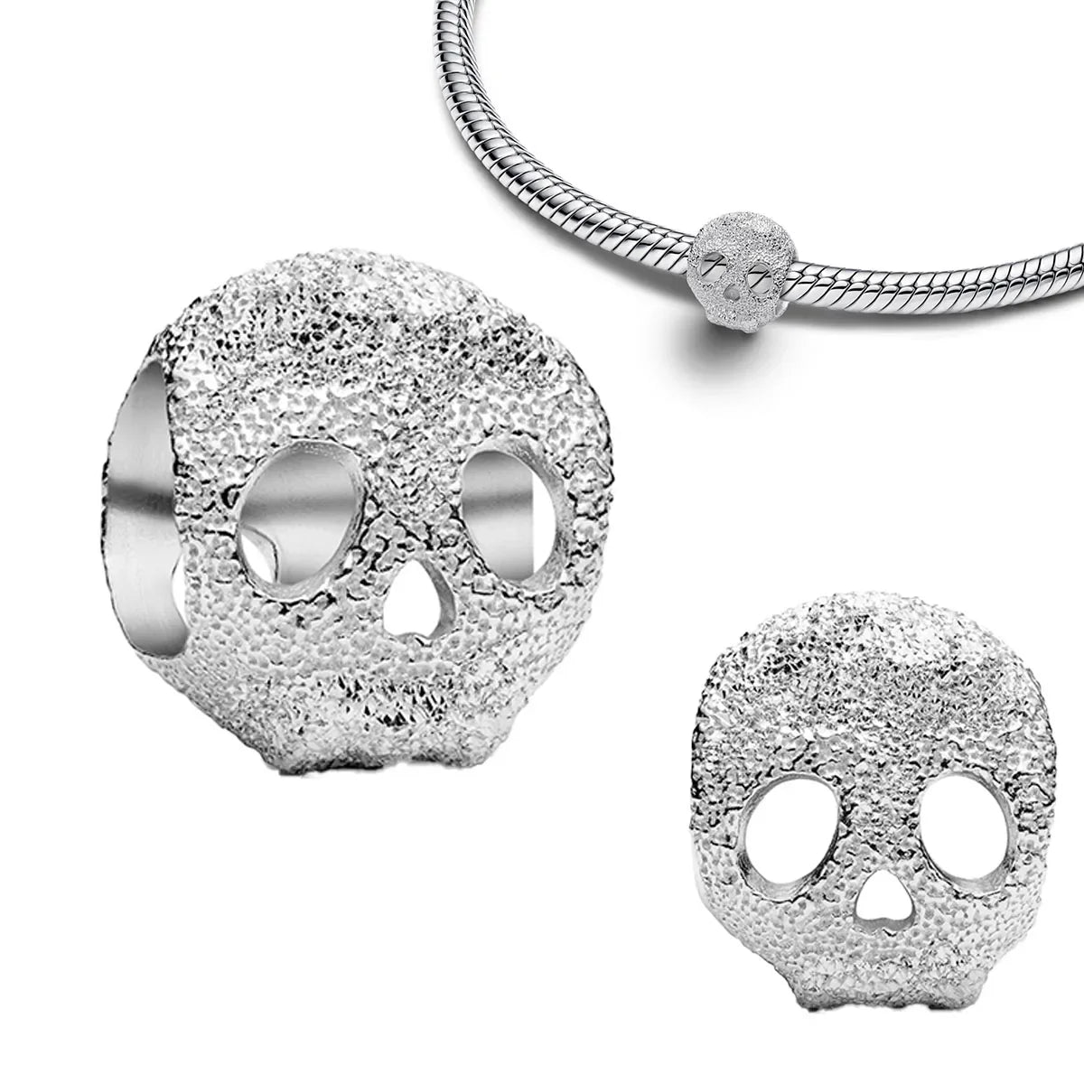 925 Sterling Silver Golden Round Charms with Horse Lion Castle Beads for DIY Womens Jewelry Gift