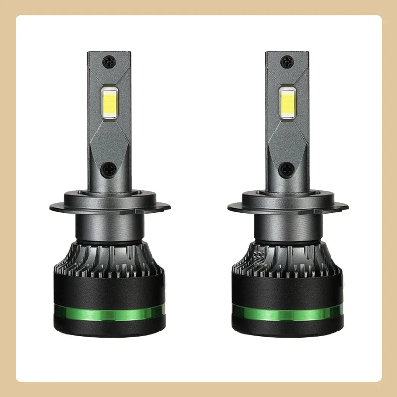 2PCS Ultra Bright Copper Tube LED Headlights 120W 6000K