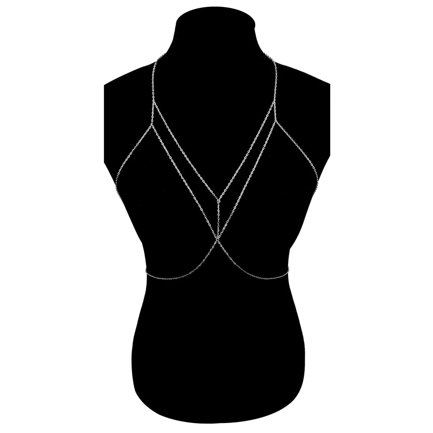 Sexy Geometric Body Chain For Women Gold Silver Colorful