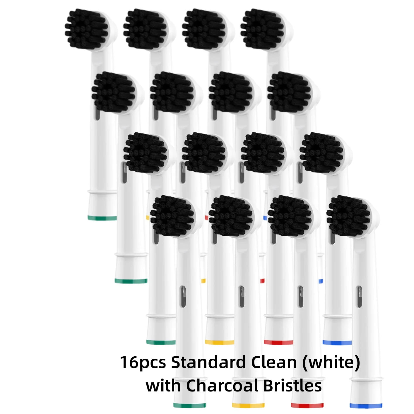 16/20PCS Brush Head Nozzles for Oral B Electric Toothbrush 16 W with Charcoal