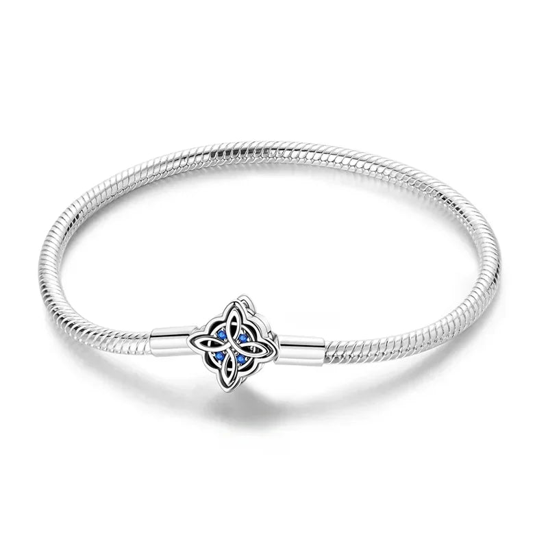 925 Sterling Silver Heart Lock Snake Bone Chain Bangle Women’s Classic Zircon Bracelet Fine Jewelry Party Gift