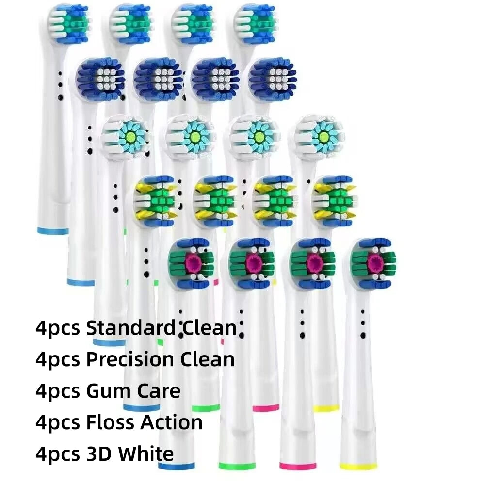 16/20PCS Brush Head Nozzles for Oral B Electric Toothbrush 20 Assorted H