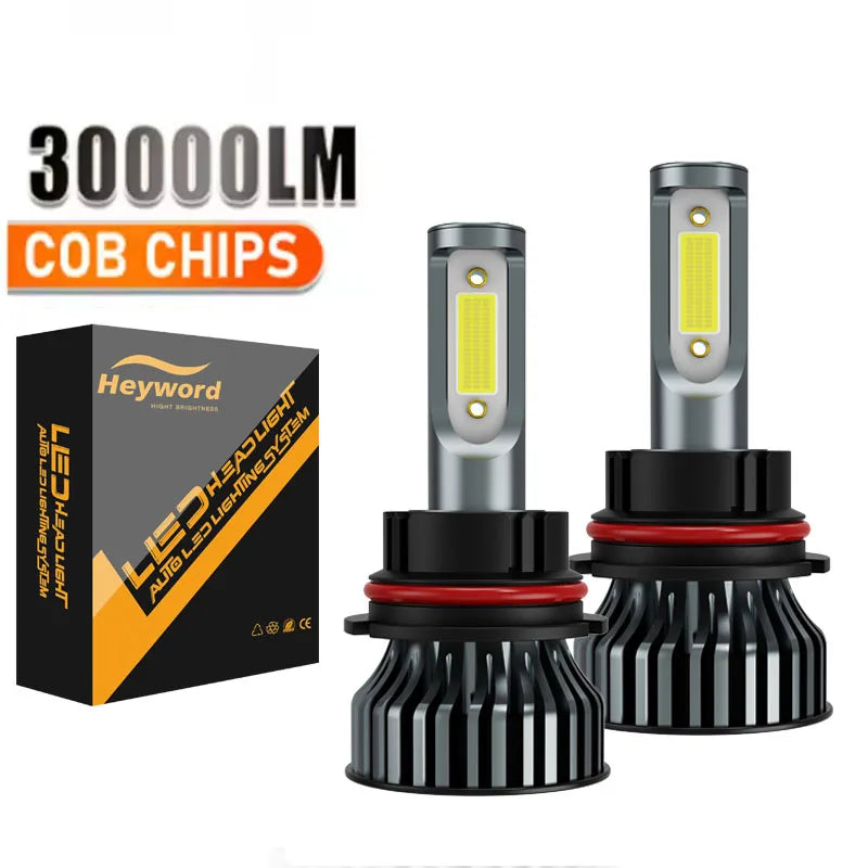 Heyword 160W 30000LM 6000K COB LED Headlight Bulbs Pair