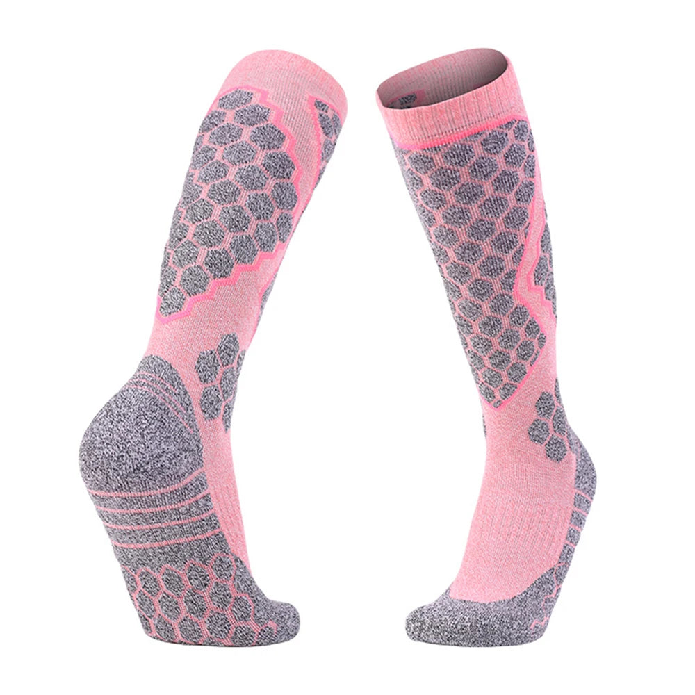 Women Breathable Thick Knee High Warm Thermal Ski Socks