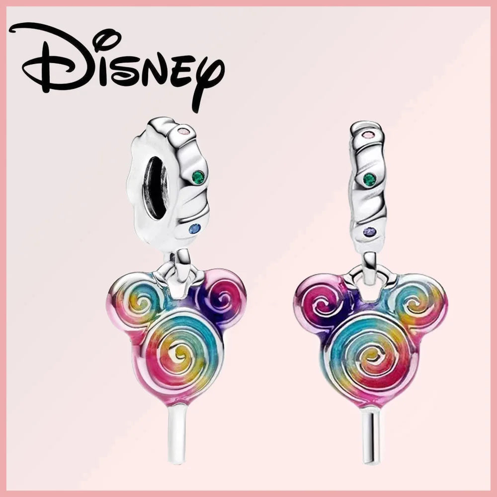 Disney 925 Sterling Silver Stitch Minnie Winnie Dangle