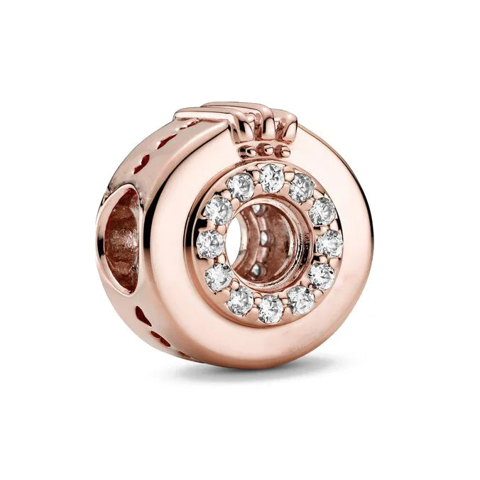 Rose Gold Butterfly Lock Key Charms Beads for DIY Jewelry Making F370