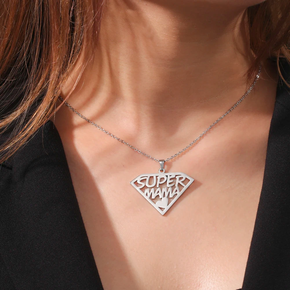 Cazador Sweet Love Heart Pendant Necklace for Women Stainless Steel Jewelry Mother's Day Gift 2025