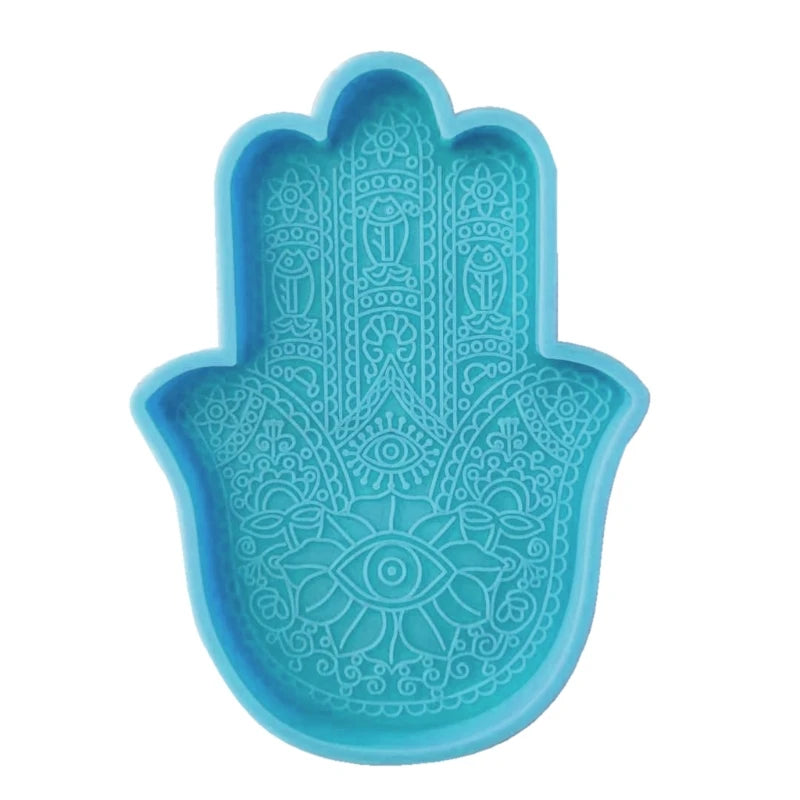 Fatima Hand Silicone Mold for DIY Epoxy Resin Coasters and Trays