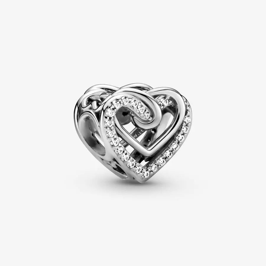 Romantic Heart Bead Pendant Set for Charm Bracelets and Necklaces Thanksgiving Jewelry Gift for Women BD12