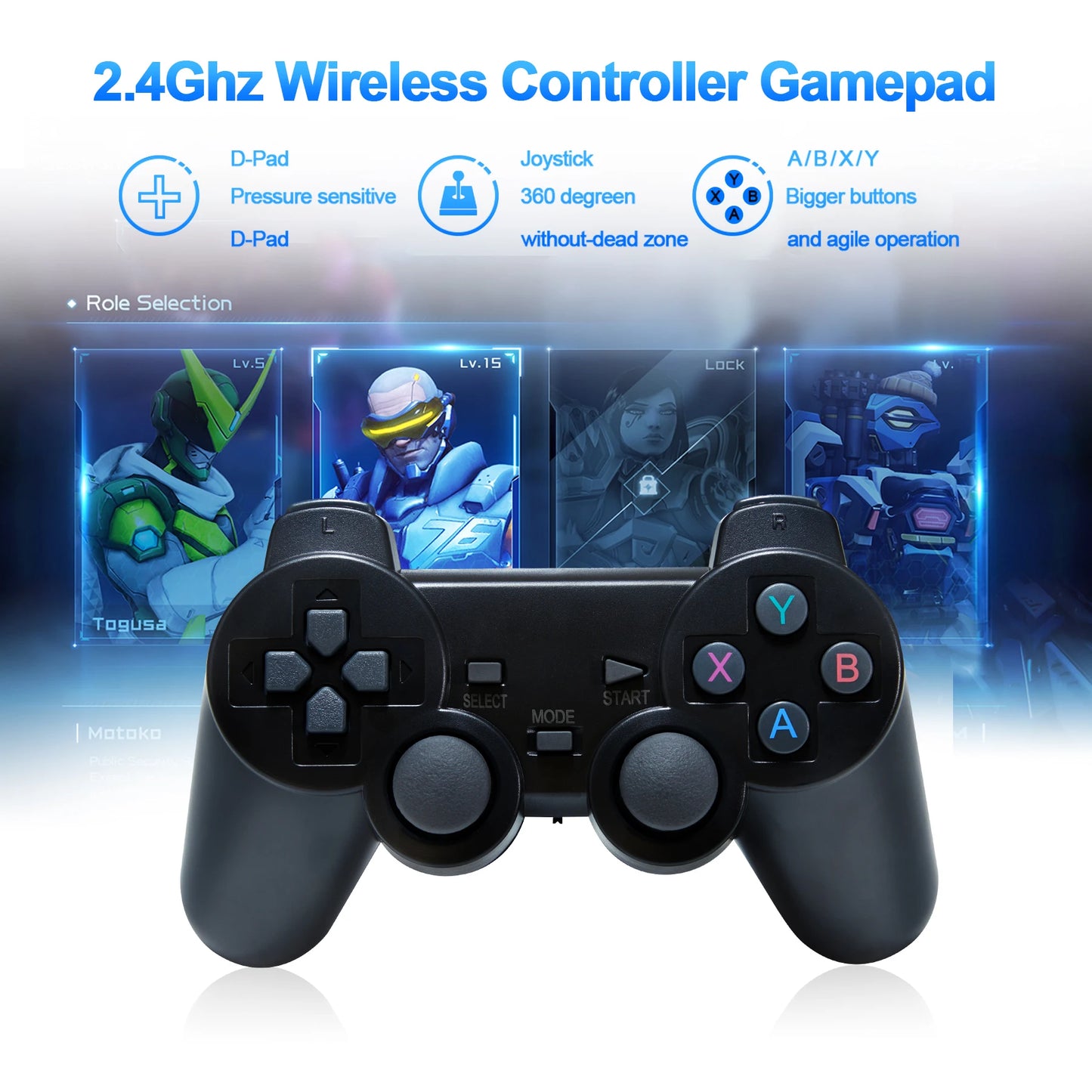 GD10 Pro GD20 4K Retro Game Stick 256GB 58,000 Games 2.4G Dual Wireless Controllers Portable TV Console