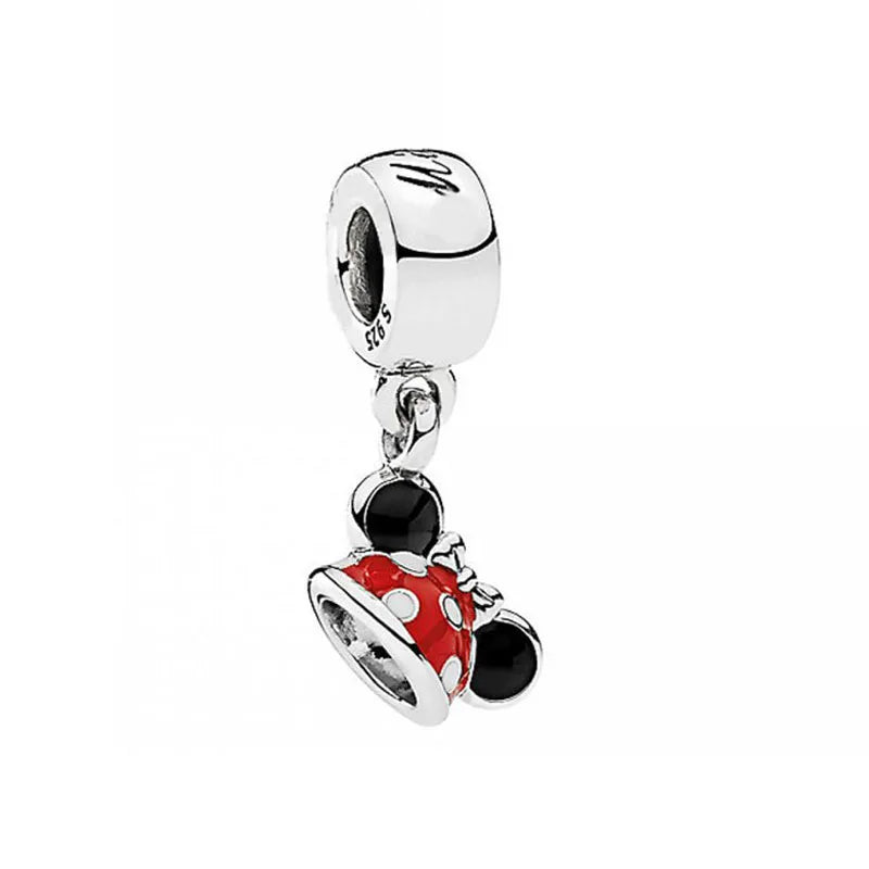 Exquisite 925 Silver Heart-Shaped Beads with Deer Pendant for European Bracelets DIY Jewelry