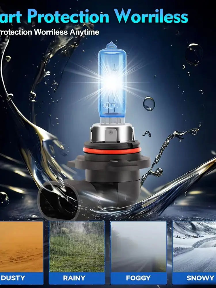High Performance Halogen Headlight Bulbs Combo for Accord 1995 to 2012 9005 High Beam and 9006 Low Beam Plug and Play 6000K Bright Light