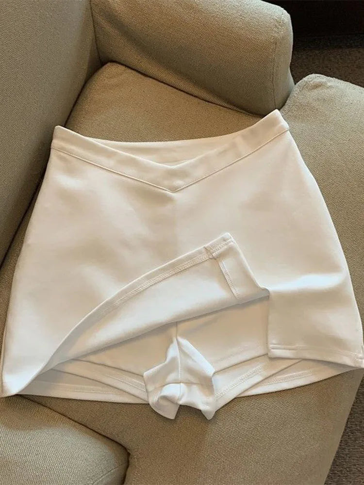 Elegant High Waist Mini Skirt For Women Spring Streetwear