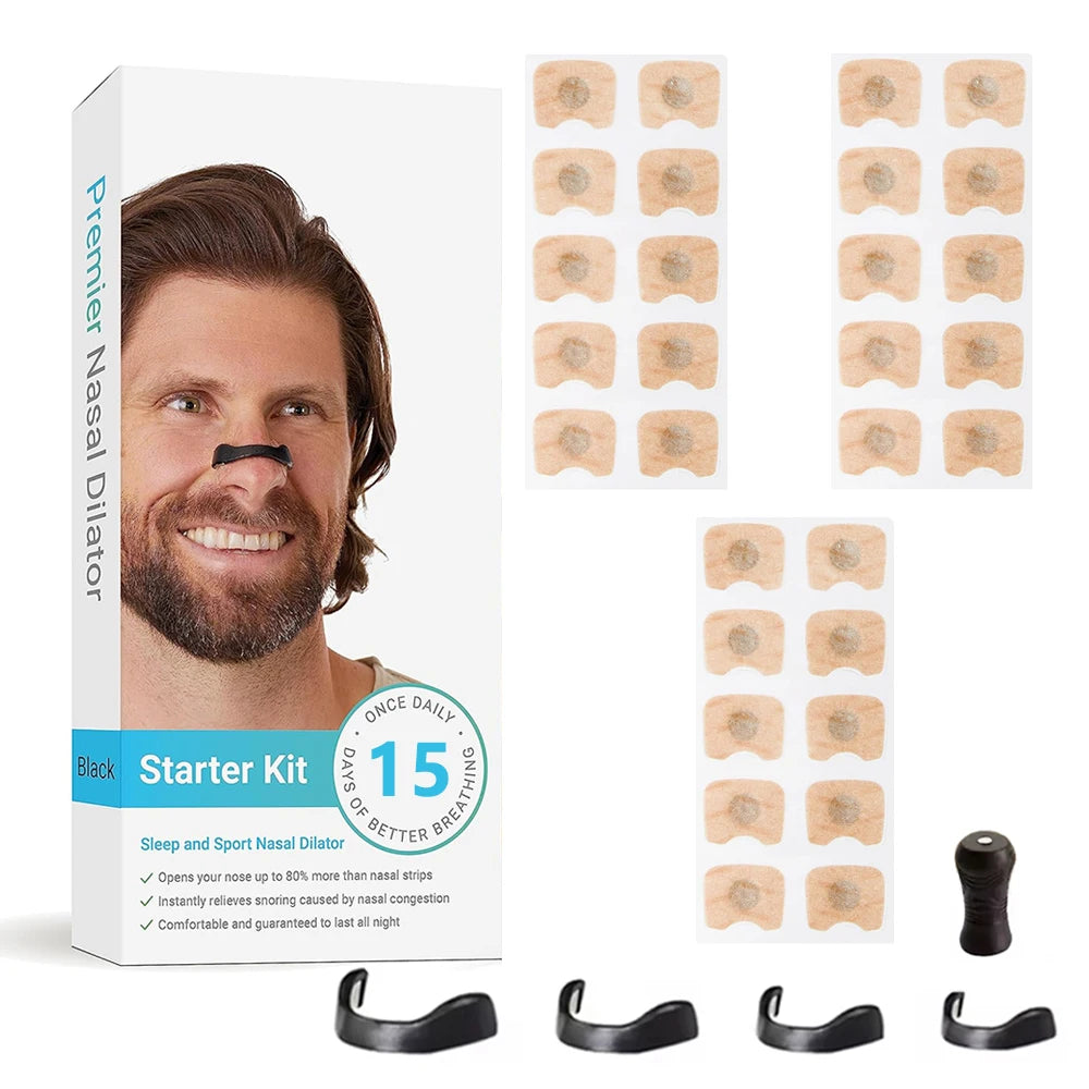 Skin Safe Magnetic Nasal Dilator Strips Kit for Enhanced Breathing Snore Reduction and Oxygen Boost