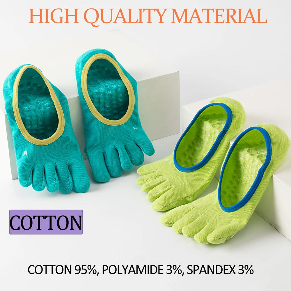 Women Split Toe Yoga Socks Quick Dry Anti Odor No Show