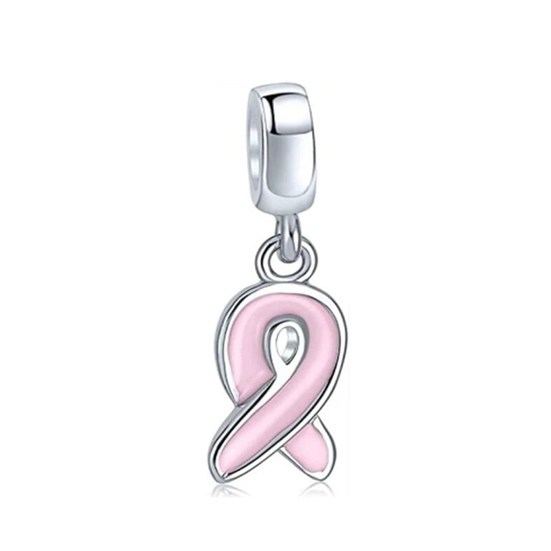 Pink Hot Air Balloon Daisy Murano Glass Charm for European Silver Bracelet SS1358