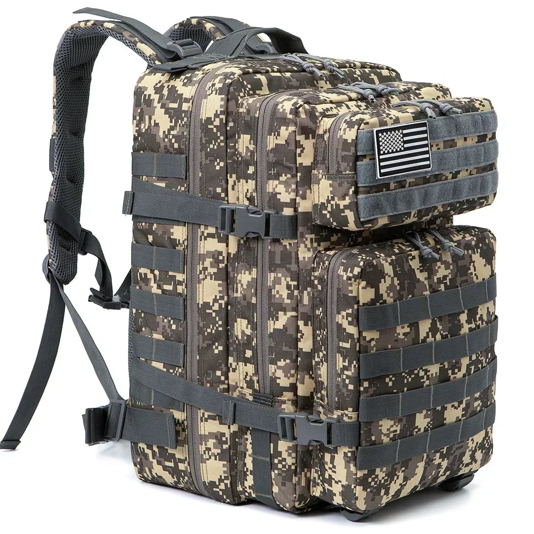 45L Large Capacity Tactical Backpacks for Men and Women ACU