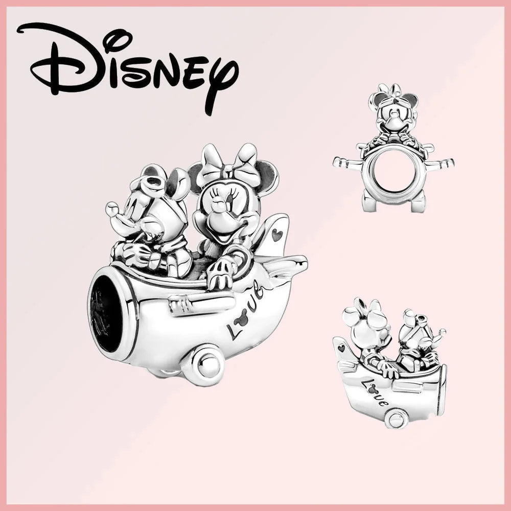 Disney 925 Sterling Silver Stitch Minnie Winnie Dangle