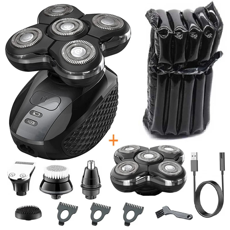 Pro Electric Shaver For Men Rechargeable Wet Dry Razor Grooming Kit With Advanced Blade Technology