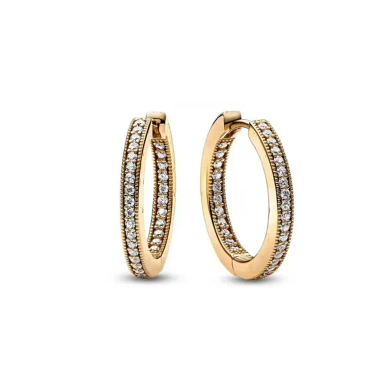 Hot Selling 925 Silver Square Leaf Sun and Moon Shaped Earrings Perfect Gift for European Women P1797