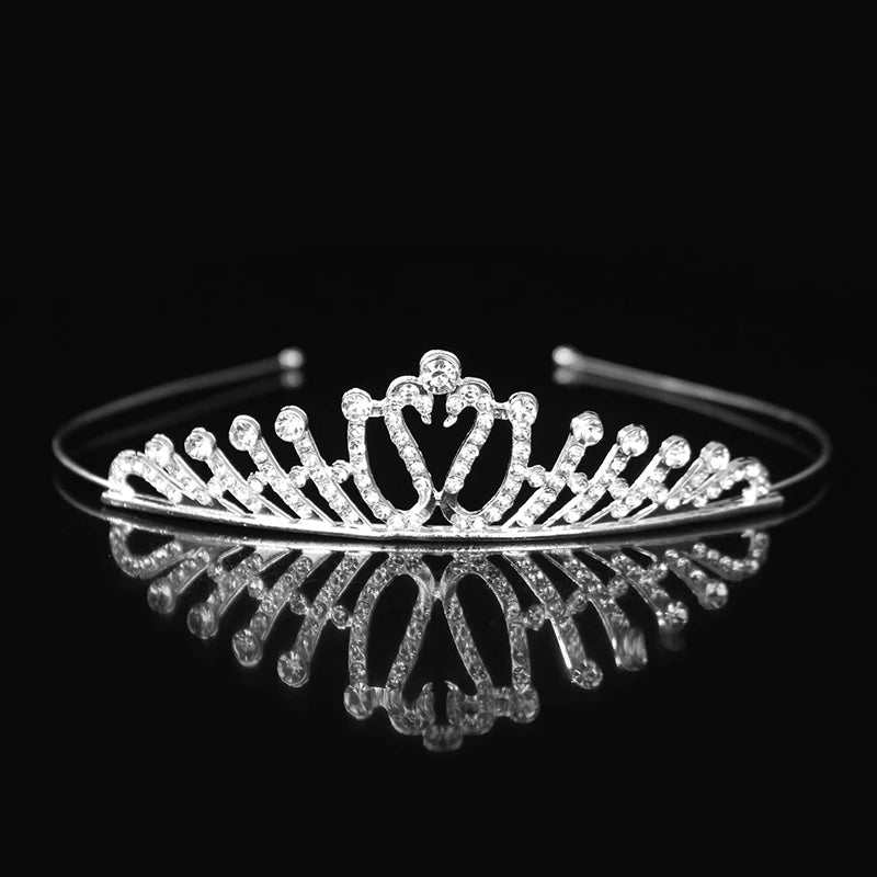 Elegant Crystal Princess Tiaras for Girls Wedding Party Hair Accessories