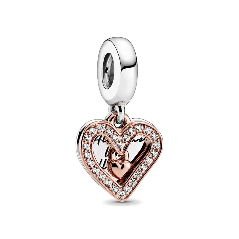 Charming 925 Silver Character Pendant for European Bracelet DIY Jewelry B325