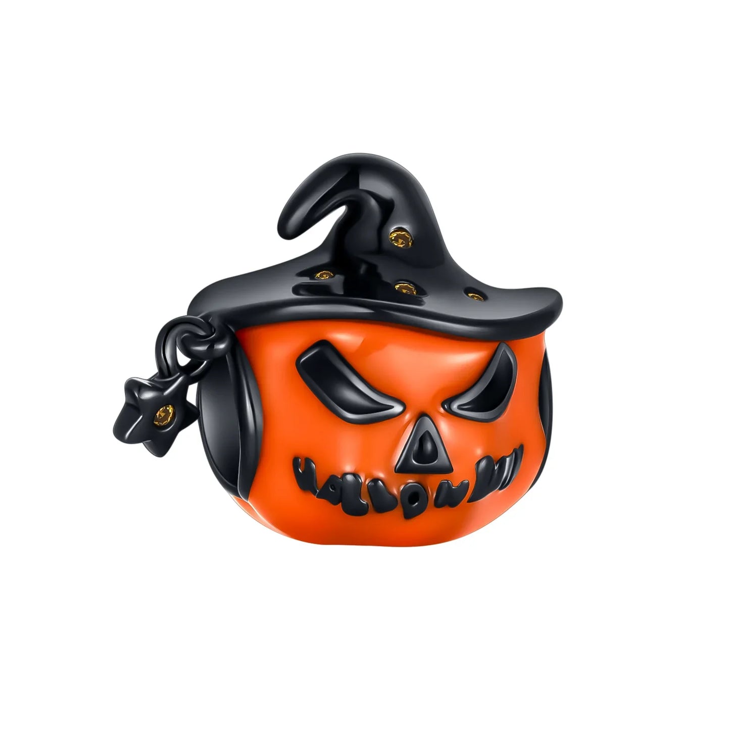 925 Sterling Silver Halloween Charms Pumpkin Ghost Witch Hat Pendant Beads for DIY Bracelet Necklace