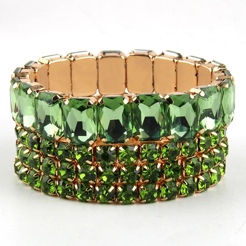 Bohemian Chic Colorful Glass Beaded Stackable Bracelets Set for Women