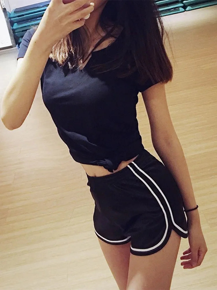 New 2024 Women Silk Beach Shorts White Casual Slim Fit