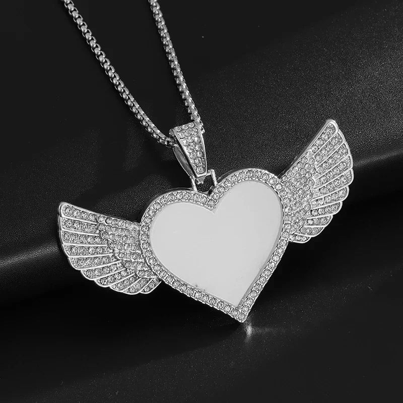 Cubic Zirconia Hip Hop XO Pendant Necklace for Men and Women