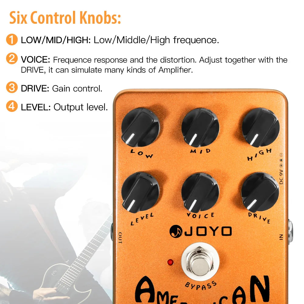JOYO JF-14 American Sound Overdrive Guitar Effect Pedal JF-14