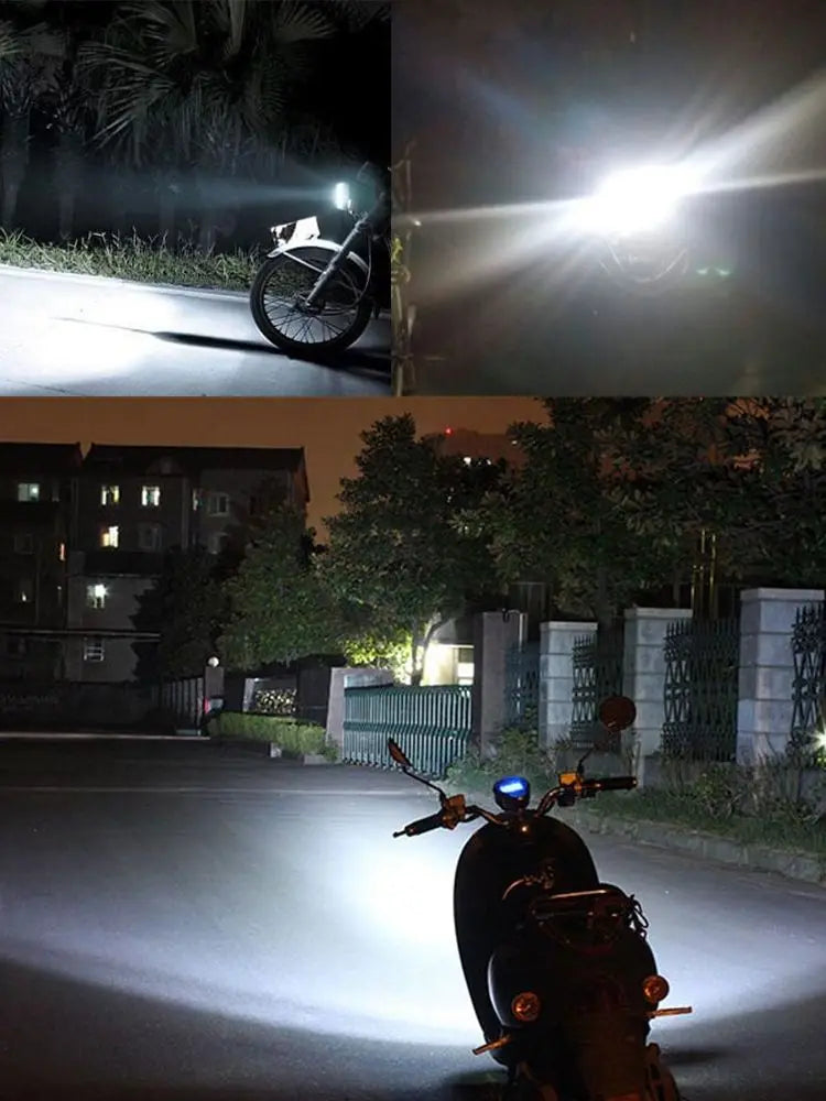 H4 H6 BA20D LED Motorcycle Headlight 6000K HiLo COB 12V