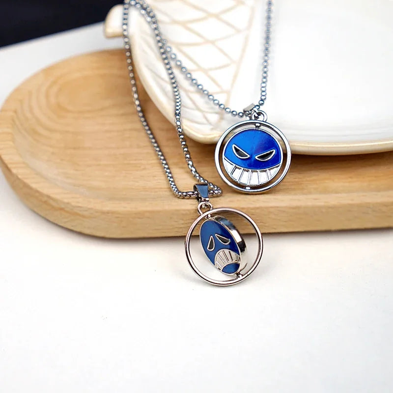 Unisex Trendy Anime Rotating Arrow Pendant Necklace Zinc Alloy Choker Charm Gift