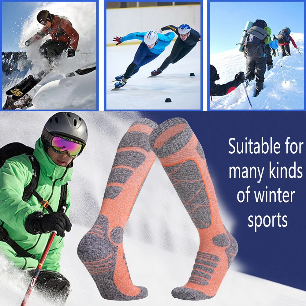 Women Thermal Ski Socks Heavy Cushion Arch Support Hiking