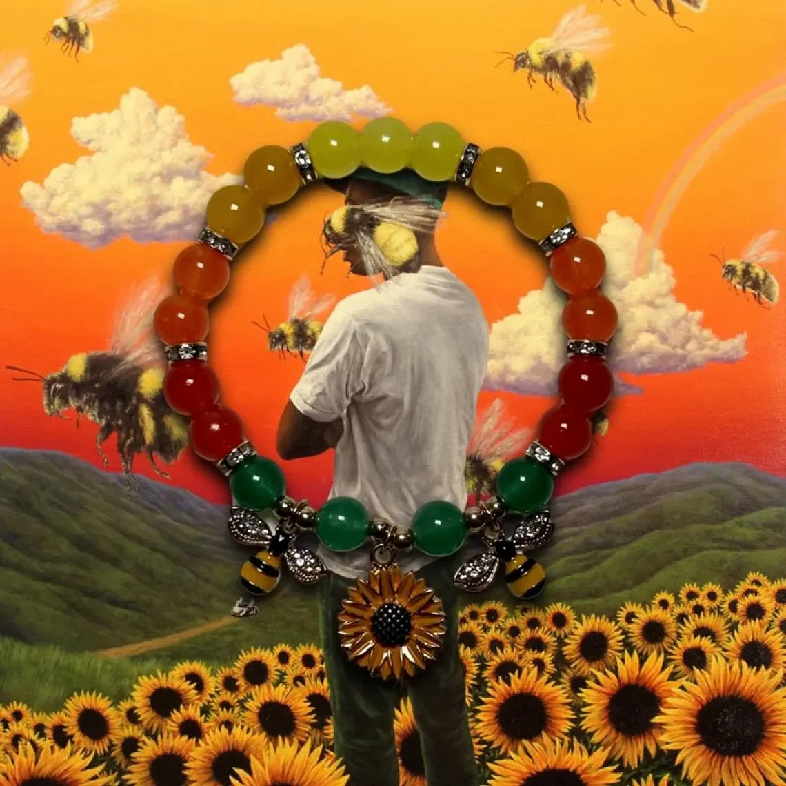 Handcrafted Flower Boy Unisex Beaded Bracelet Inspired by Tyler the Creator