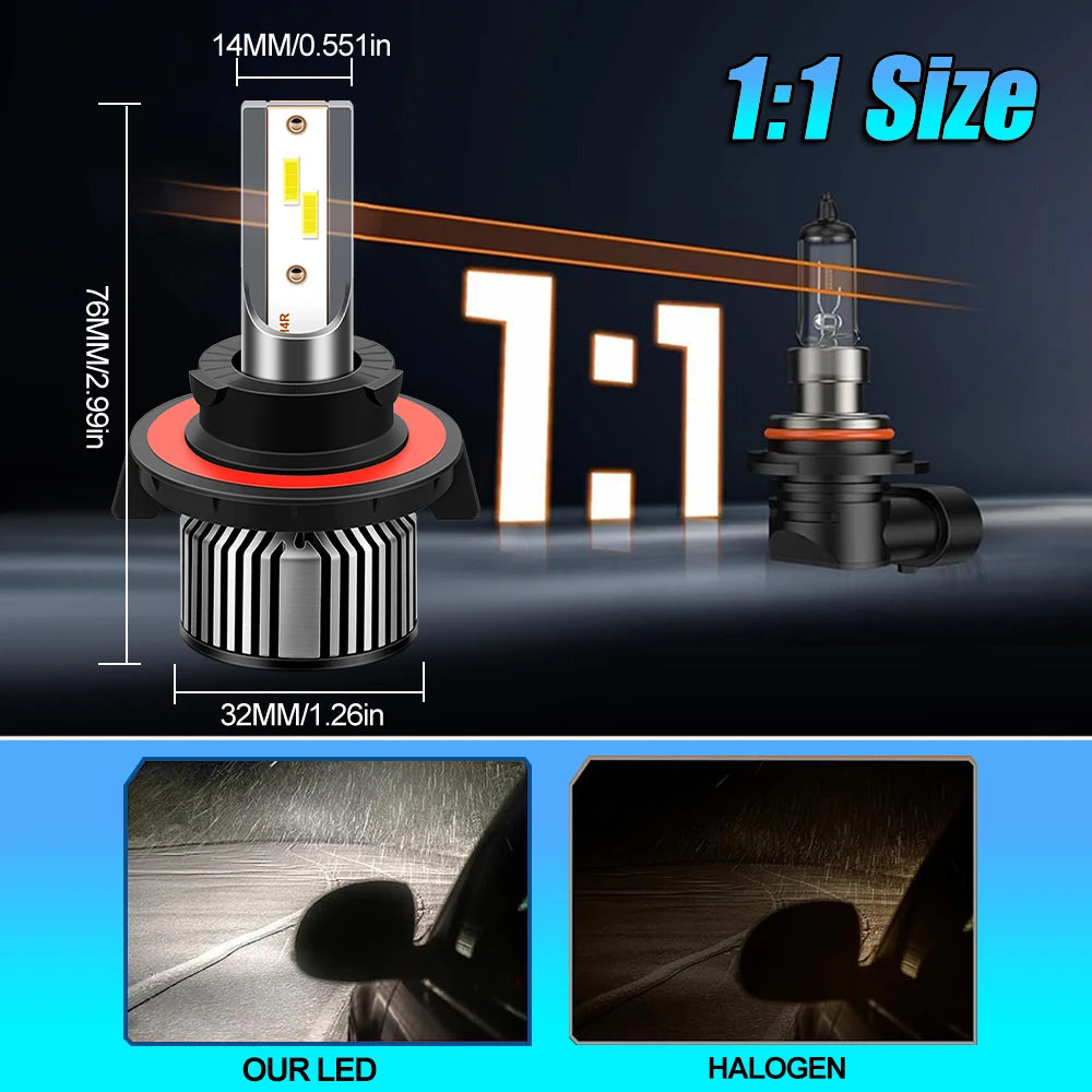 Ford F150 2004-2014 LED Headlight and Fog Light Bulbs Combo Pack 4pcs Super Bright 6000K White