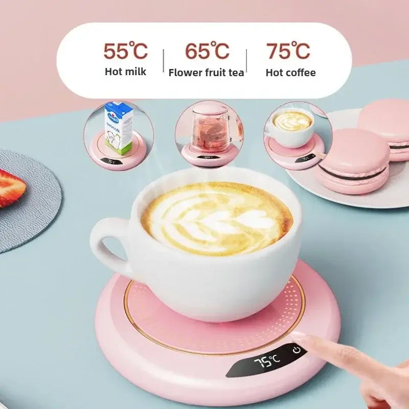 USB Cup Warmer Coffee Mug Heating Coaster With 3 Settings