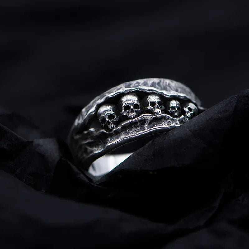 Vintage Punk Rock Mad Max Motorcycle Skeleton Rings for Men and Women
