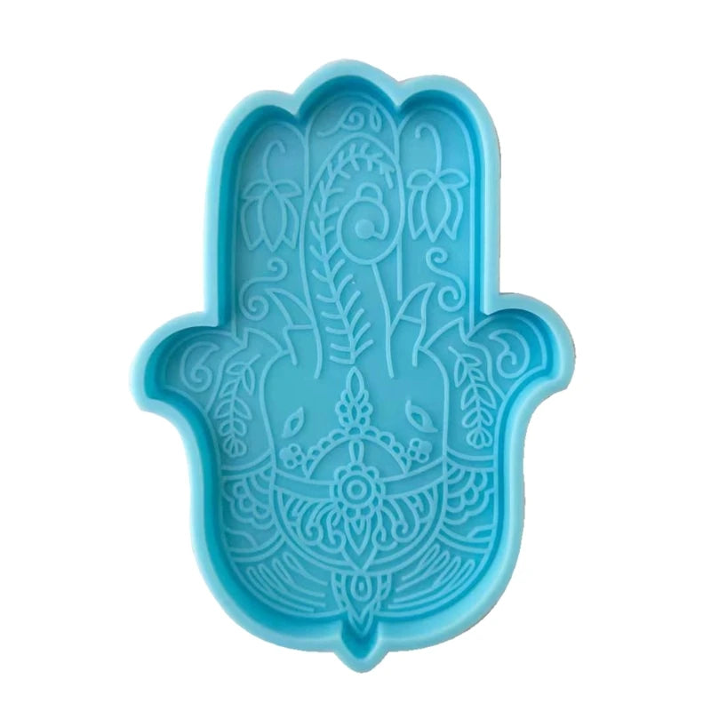Fatima Hand Silicone Mold for DIY Epoxy Resin Coasters and Trays