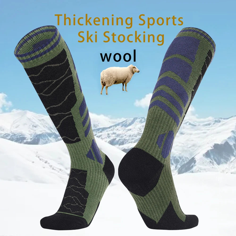 Merino Wool Cotton Winter Men Warm Ski Thermal Socks